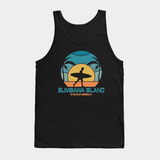 Sumbawa Island - Top 10 Surf Break - Indonesia Tank Top by Jas-Kei Designs